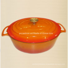 Oval Enamel Cast Iron Casserole Manufacturer From China Size 30X25cm
